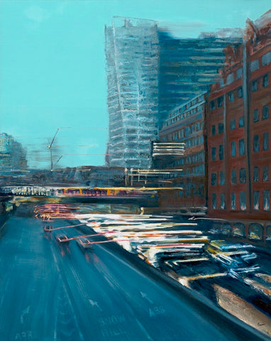 Queensway. Oil Painting, Framed (JS02)
