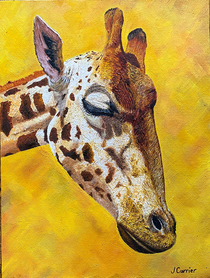 Tall and Beautiful . Oil Painting (JC07)