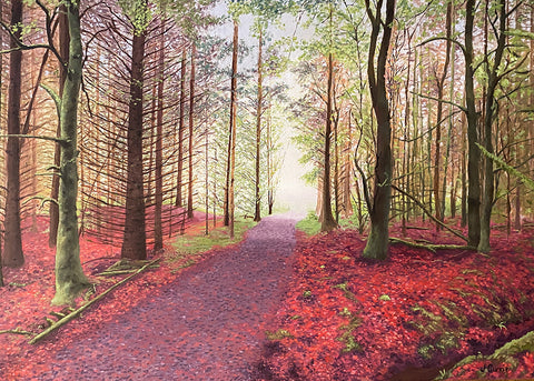 Autumnal Wood. Oil Painting (JC11)