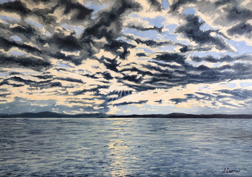 Dusk on the West Coast. Oil Painting (JC22)