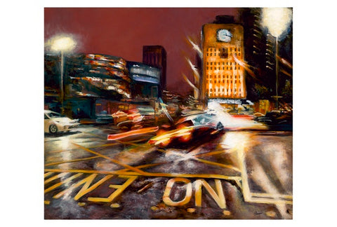 City Heat. Oil Painting, Framed (JS01)