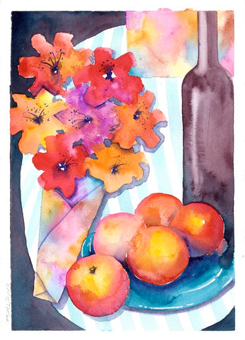 Say it with Flowers, Watercolour on Paper (KT26)