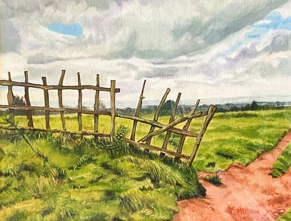 Fence at Clent. OIL (MA13)