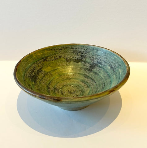 Concentric Green, Ceramic Bowl (MM41)