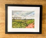 Fence at Clent. OIL (MA13)