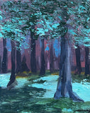 Magical Woods. Acrylic painting (EF10)