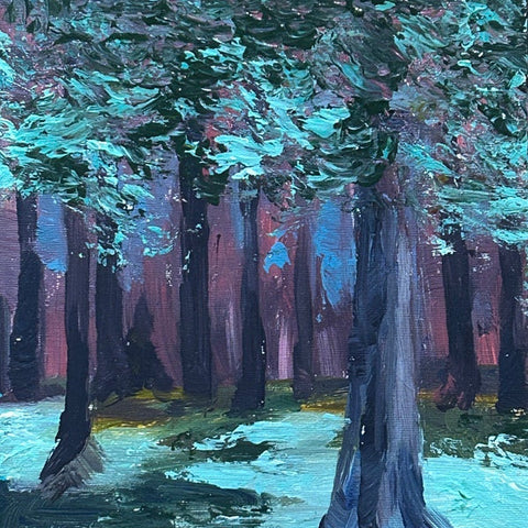 Magical Woods. Acrylic painting (EF10)