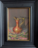 East of India Jug, Oil painting. Framed (MS51)