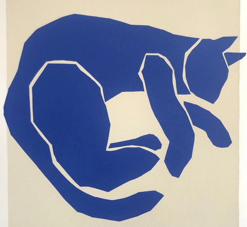 Matisse's Cat II. 67/100 Screen Print, Framed (M34)