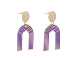 Mode Earrings, Purple (DO05)