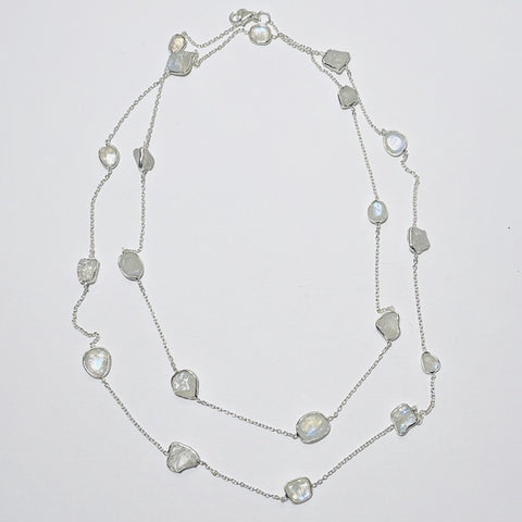 Long Moonstone Necklace (PG46)