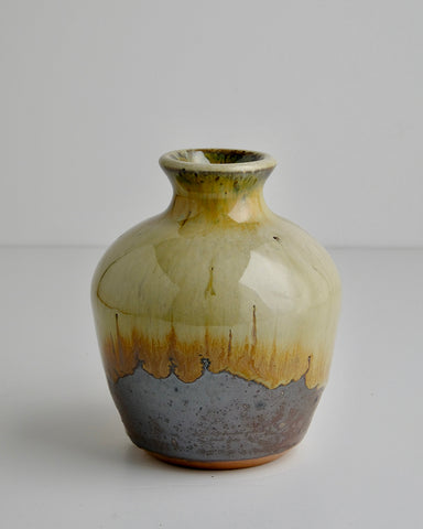 Medium Oval Bottle Vase, Woodfired Ceramics (NH09)