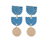 Nutan Earrings, Blue (DO08)