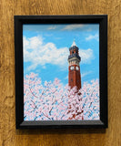 Old Joe and Blossoms. Acrylic Painting (JW01)