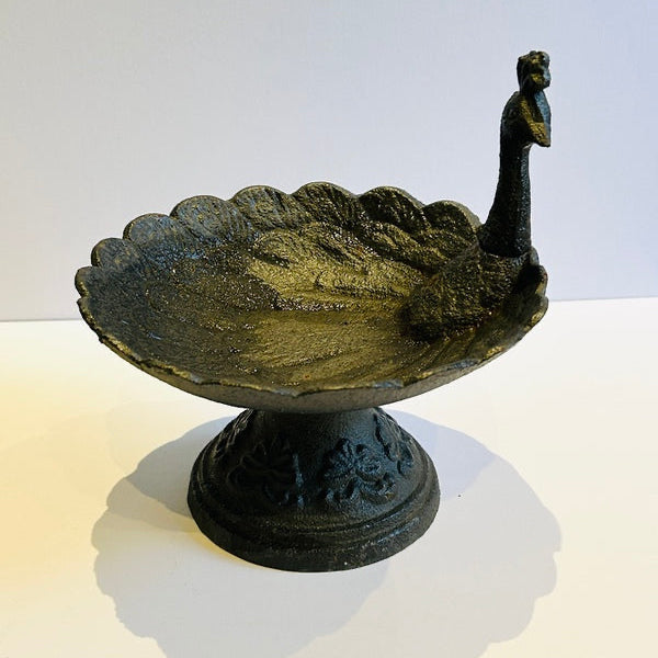 Peacock Bird Feeder. Garden Metal Art (PGS14)