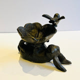Bunny & Bird Feeder. Garden Metal Art (PGS17)