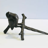 Robin on Branch Stake. Garden Metal Art (PGS19)