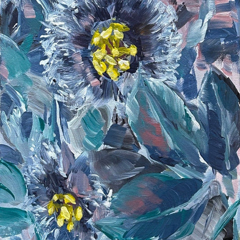 Pollen & Pulse. Acrylic painting (EF11)