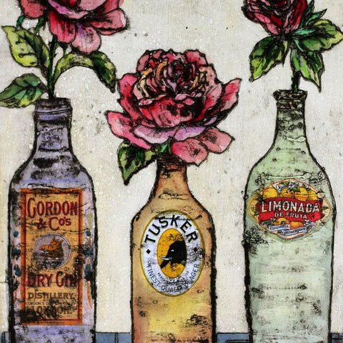 Roses are Red. Collagraph Print 11/20 (VO07)