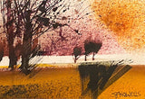 As Autumn Leaves. Watercolour painting. (SH01)