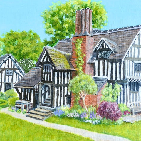 Selly Manor. Acrylic Painting (JW02)
