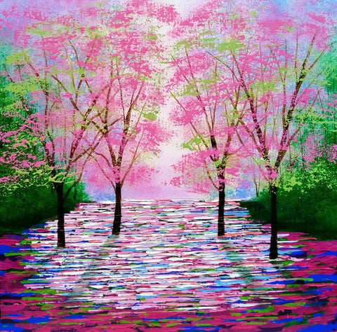 Spring Blossoms. Acrylic (AM12)