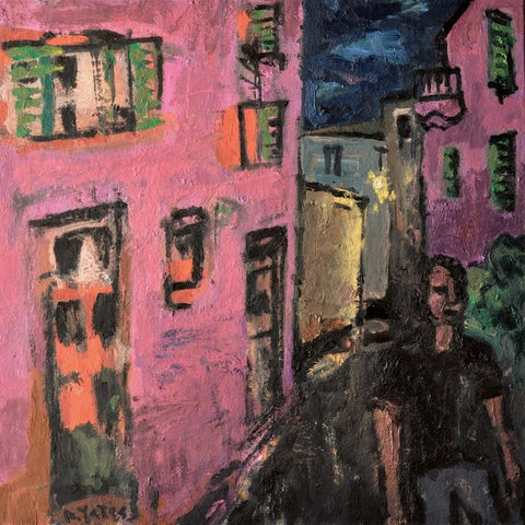 Street at Night, Montemarcello. Oil on Canvas (AY20)
