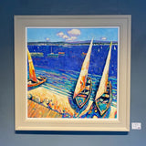 Boats at Antibes. Acrylic Painting (TC01)
