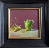 The Green Jug, Oil painting. Framed (MS46)