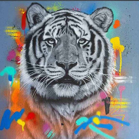 Tiger "Focus", Acrylic Painting (MJ04)