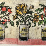 Kitchen Windowsill. Collagraph Print a/p (VO05)