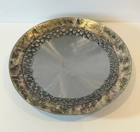 Perforated-edge Metal Bowl, Medium (WB01)