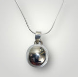 Silver Ball Pendant with chain (PG32)