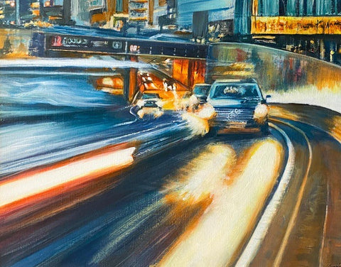 Bristol Street Underpass. Oil Painting, Framed (JS17)