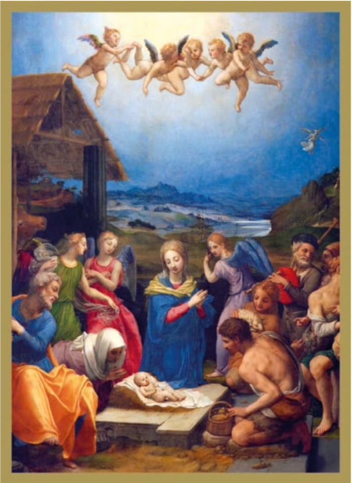 Adoration of the Shepherds (8 Christmas cards)