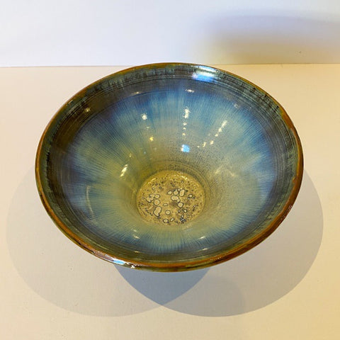 Ceramic Bowl, Brown Rim (MM12)
