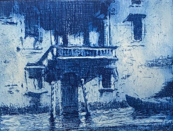 'Venetian Blue 1' (3/25) Etching Print by Nick Logan