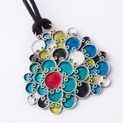 Enamel and Silver Pendant 4