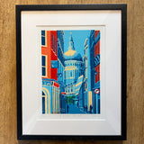 St Pauls Cathedral from Watling Street Framed  25/30 (JI17)