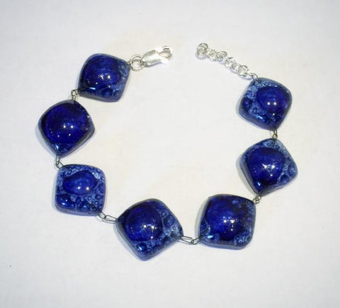Dark Blue Bubble Bracelet 2 (A116)