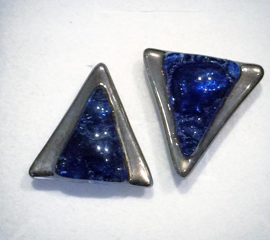 Cufflinks 5 Blue Triangle