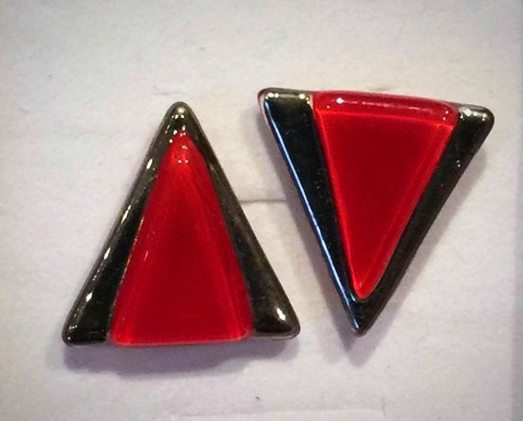 Cufflinks 2 Red Triangle