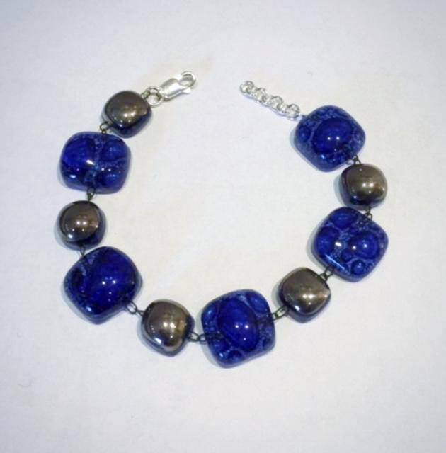 Glass Bracelet 1 (Dark Blue)