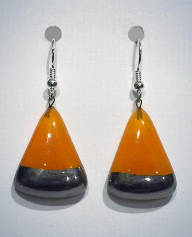 Triangle Earrings 1 (Orange)