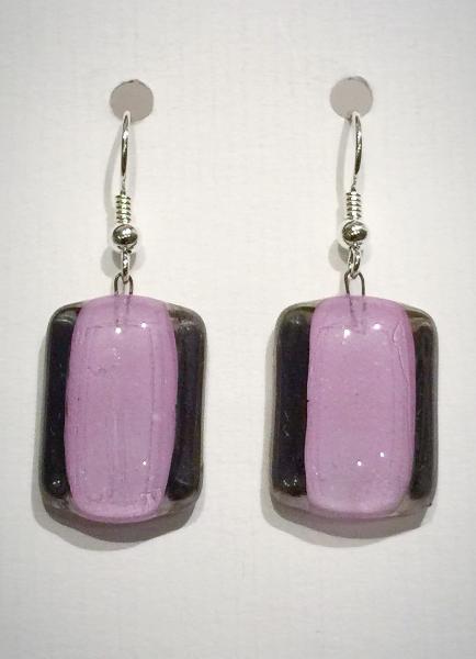 Rectangle Earrings 1 (Light Mauve)