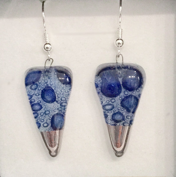 Bubble Cone Earrings (Dark Blue)