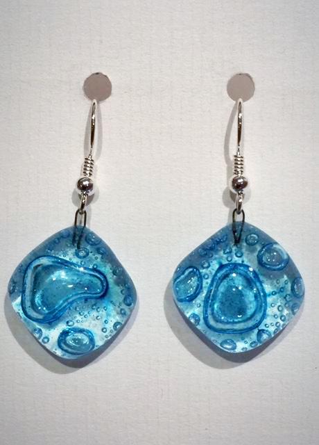 Bubble Round Earrings 2 (Turquoise)