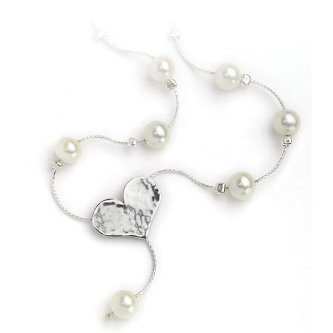 Heart Necklace with Pearls