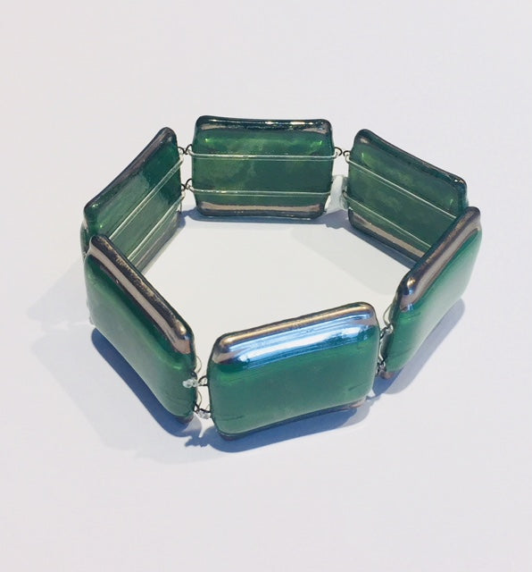 Green Square Bracelet (A128)