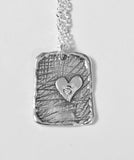 Silver Pendant with Heart